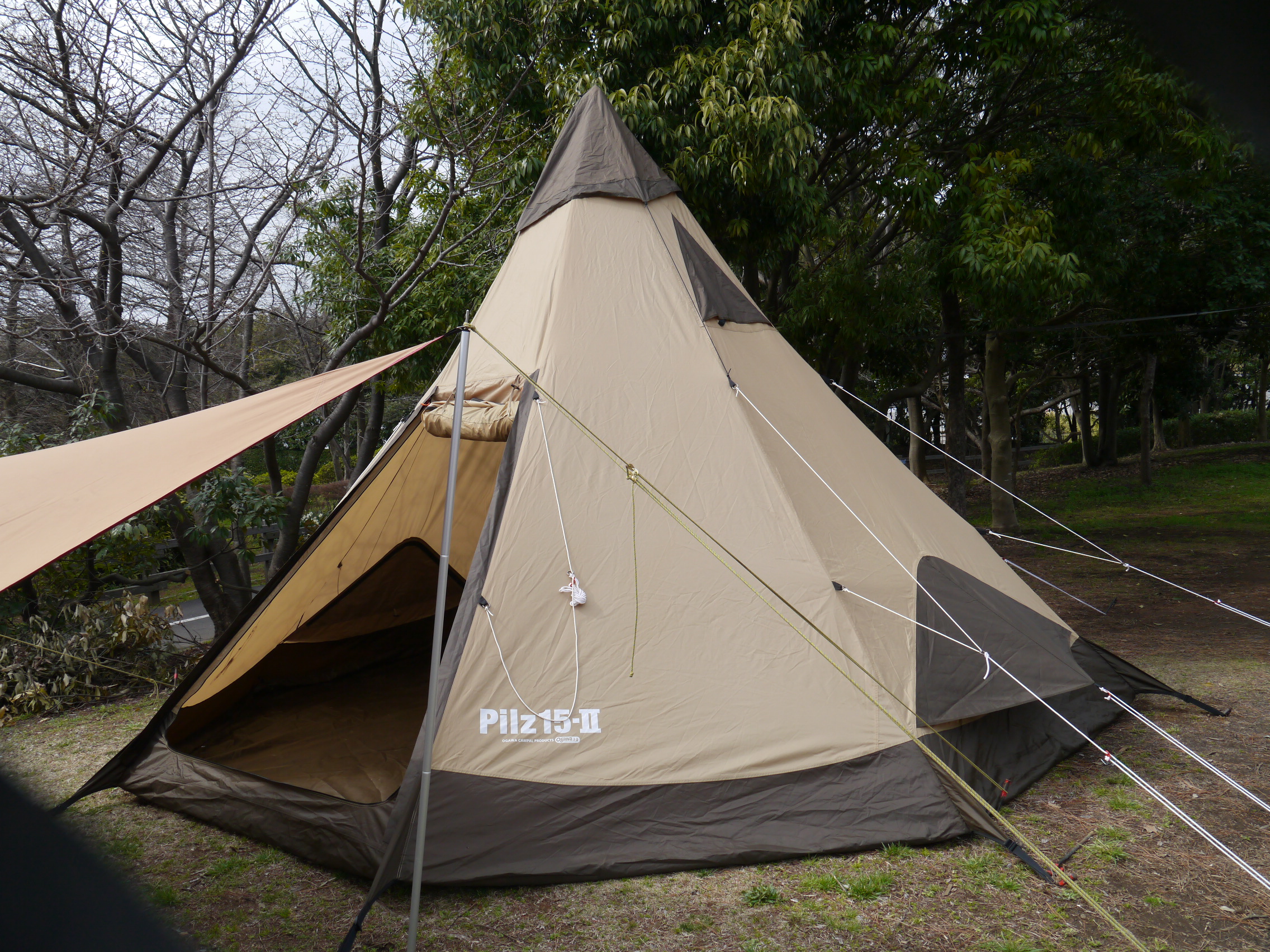 手ぶらでBBQ｜テント展示・ピルツ15－Ⅱ(若洲アウトドアセンター