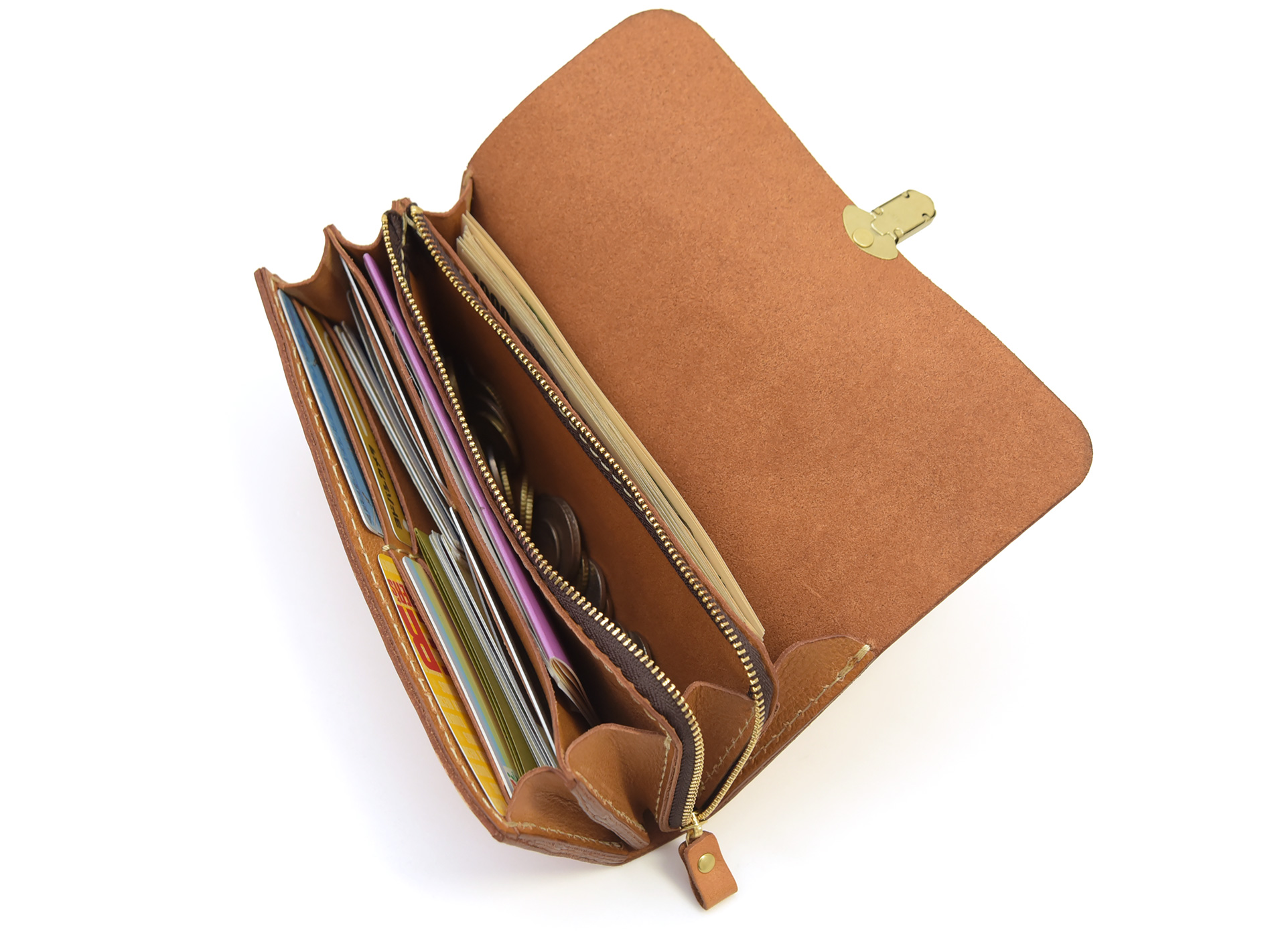 アコーディオンウォレットはジャバラマチで多収納な本革長財布 / 革鞄