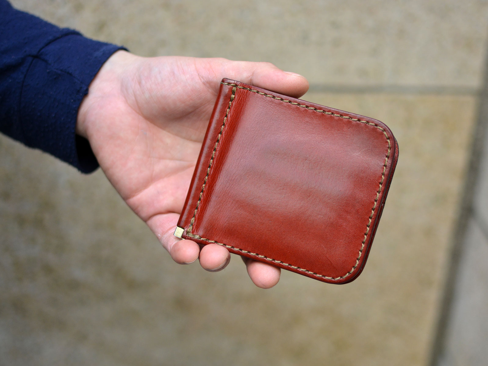 本店作り手：西川愛用「マネークリップ」｜革鞄・革小物のHERZ公式通販