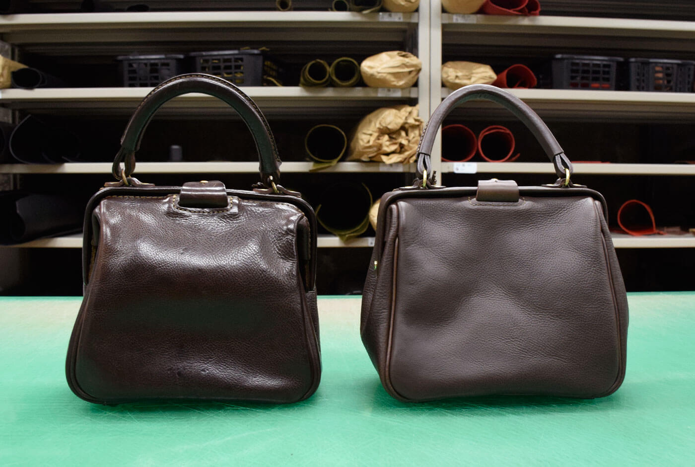 ヘルツ名古屋店スタッフ：野中愛用「口枠キューブトート」｜革鞄・革