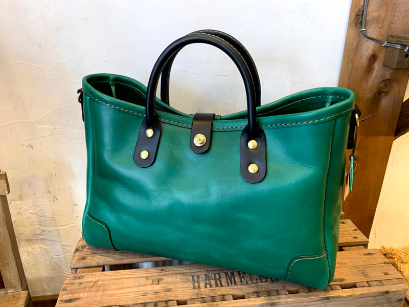 ボトルグリーン追加商品とインスタライブのお知らせ｜革鞄・革小物の