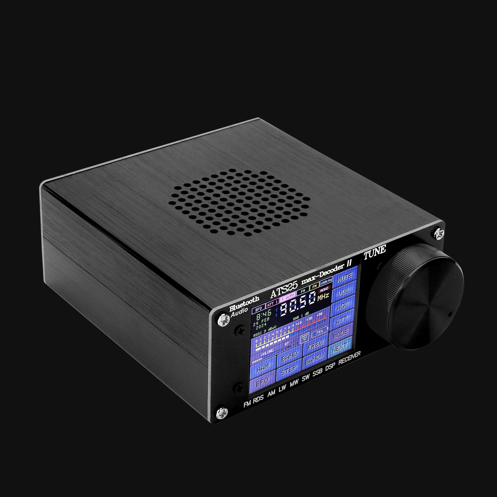 HamGeek ATS25 Max Decoder II Bluetooth Full Band Radio Receiver FM SW