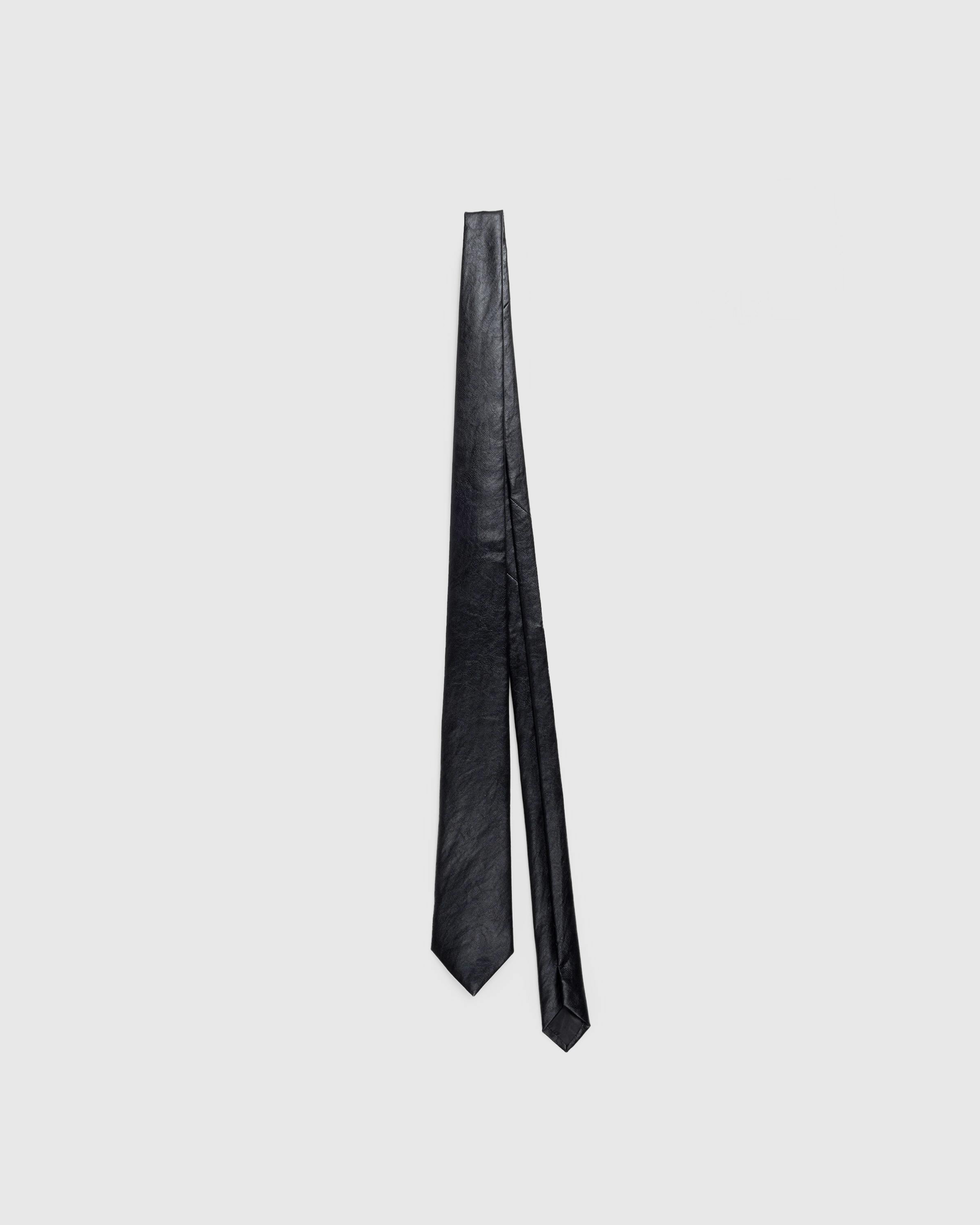 Our Legacy – Leather Tie Black