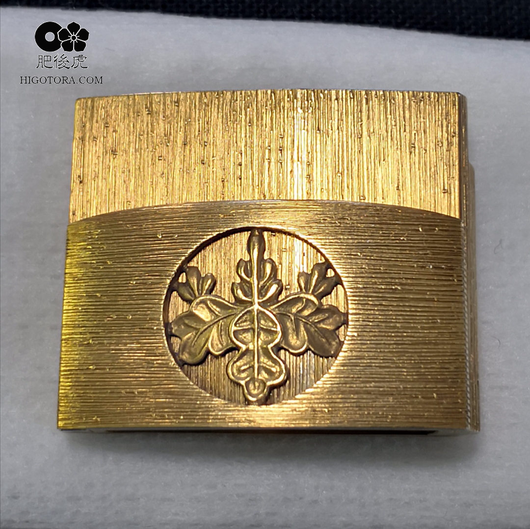 金無垢、18K、20K、22K素材が普段使われているハバキ、切羽から金部分