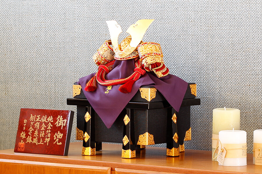 人気の兜｜コンパクトな五月人形のひととえ｜光帝茜8号