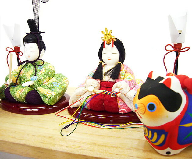 雛人形木目込ケース入り飾りセット【P82412】インターネット店だけ