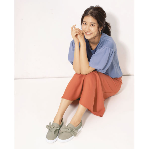 レディースリボンスリッポン(サイドゴム)【22.5～25.0cm】 | 激安靴の