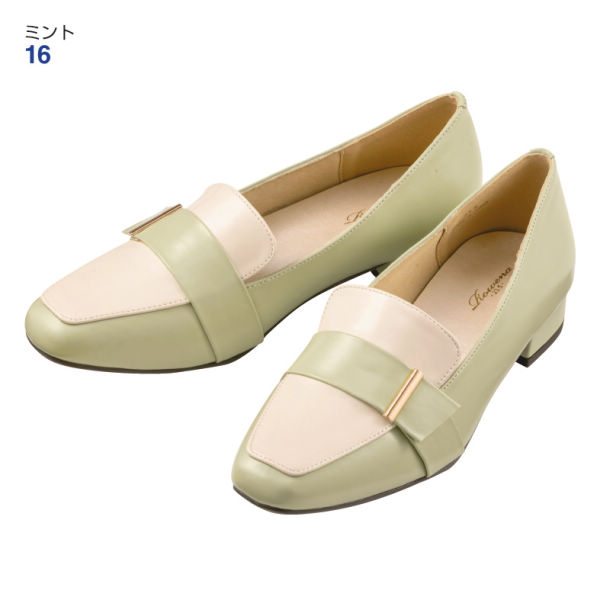 レディースローファータイプパンプス【22.5～25.0cm】ヒール3.0cm