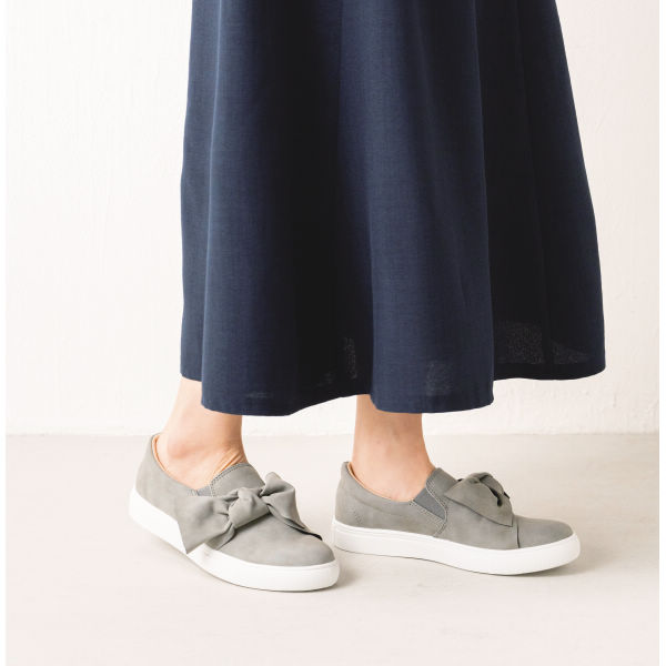 レディースリボンスリッポン(サイドゴム)【22.5～25.0cm】 | 激安靴の