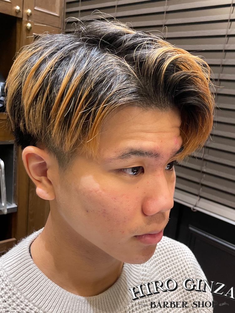 ツーブロック刈り上げ｜ヘアカタログ｜|高級理容室 床屋 ヒロ銀座