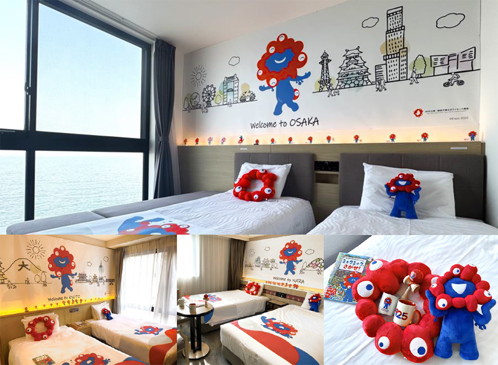 大阪・関西万博の公式キャラクター『ミャクミャク』とコラボした