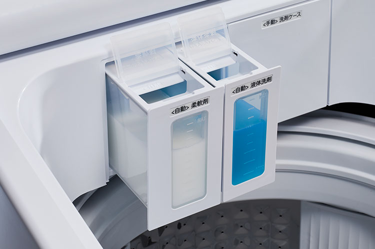 液体洗剤＆柔軟剤 らくらく自動投入 | 10kg 全自動洗濯機 HW-DG10A