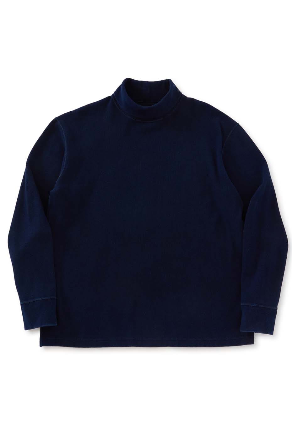 ムライトテレコ テゾメ ニードルステッチ タートルネック Tシャツ ユニ