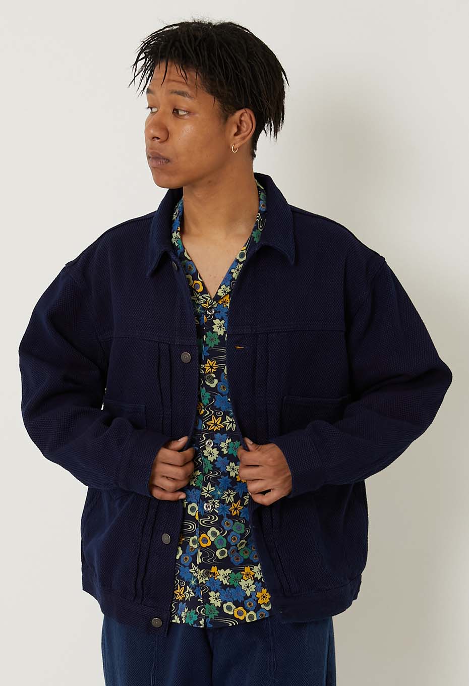 ホンアイライトサシコ トラッカージャケット | BLUE BLUE JAPAN