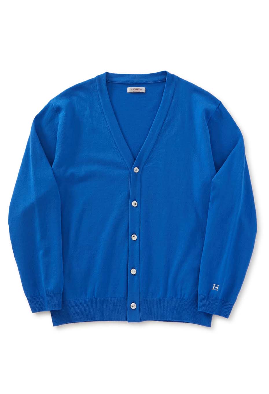 リフルコットン ウォッシャブル シームポケットカーディガン