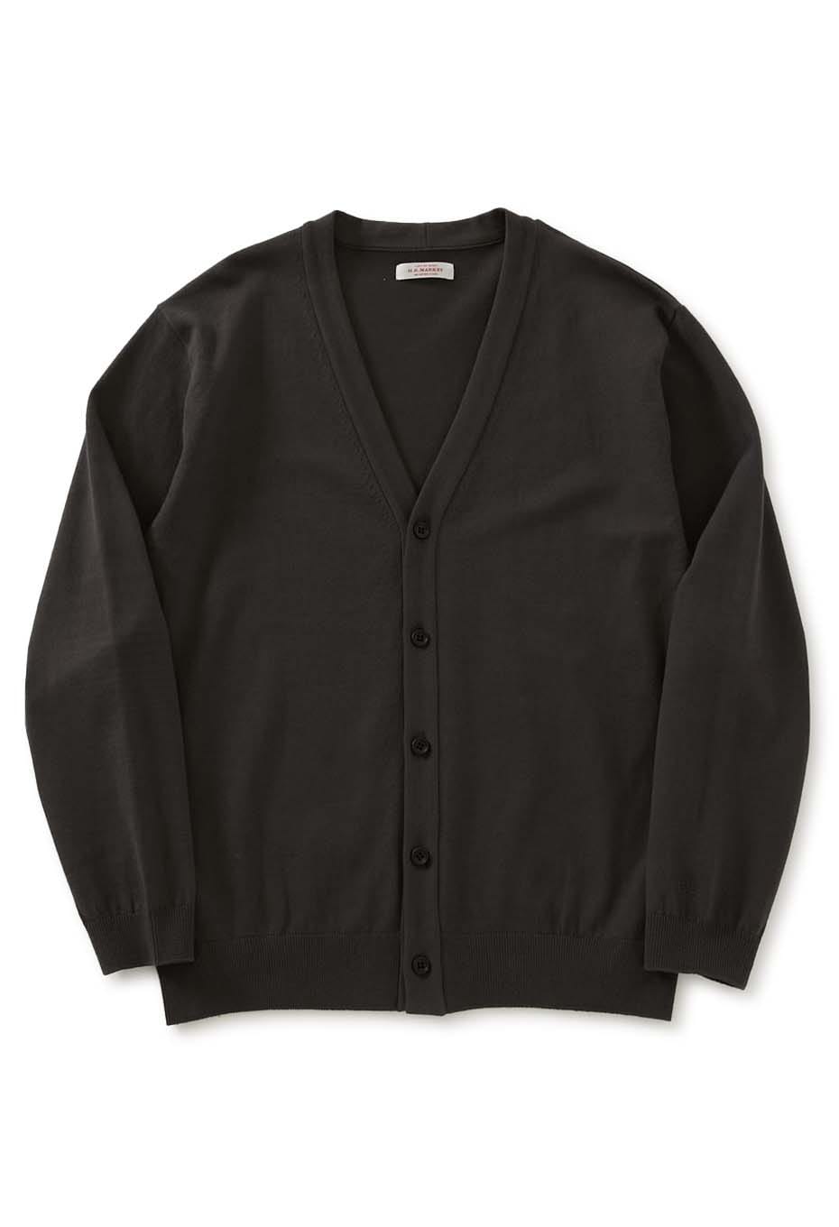 リフルコットン ウォッシャブル シームポケットカーディガン