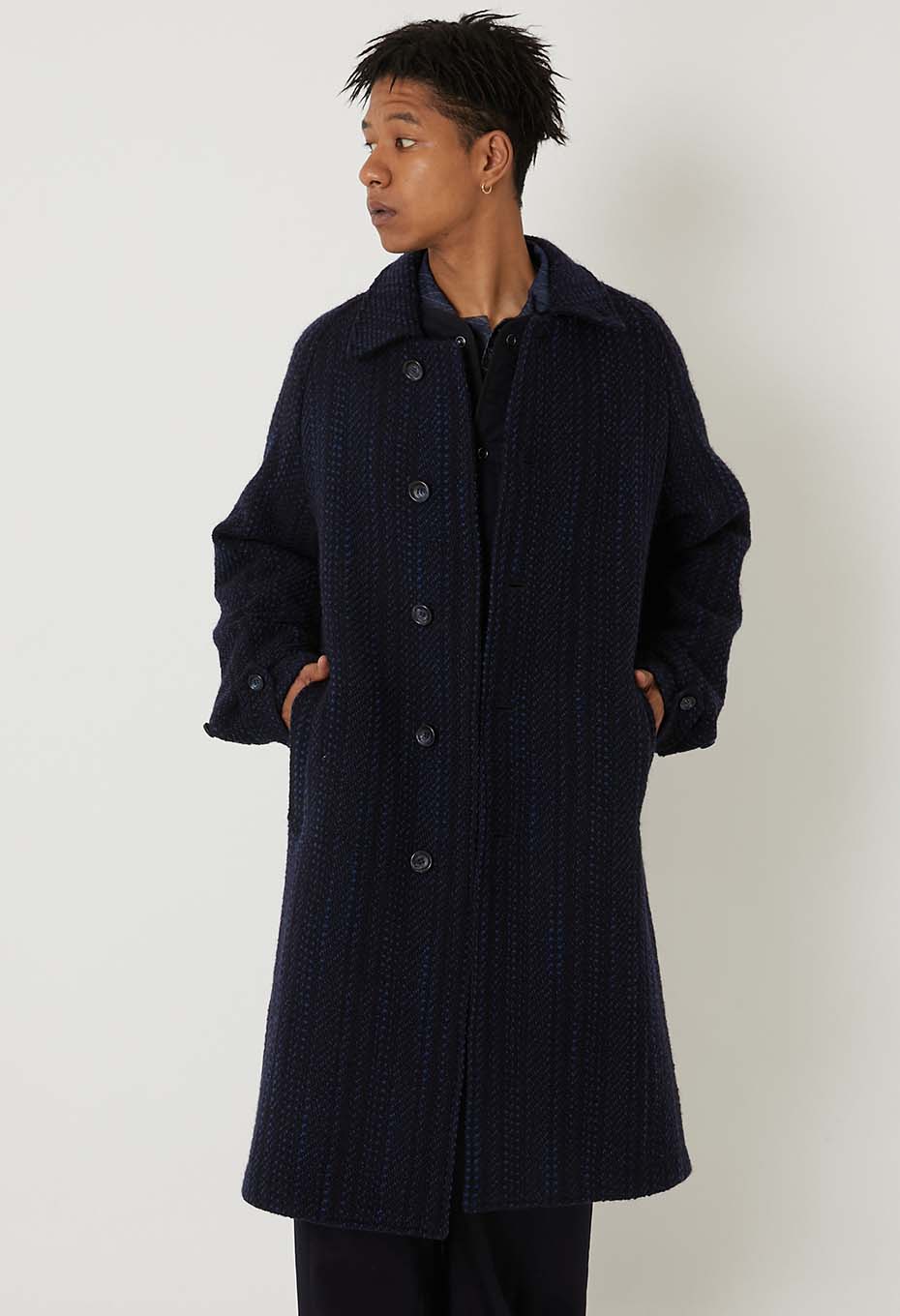 スラブヤーンツイード バルマカンコート | BLUE BLUE JAPAN