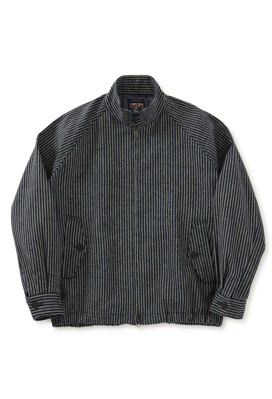 インディゴウール オックスヒッコリー ストライプスウィングトップ