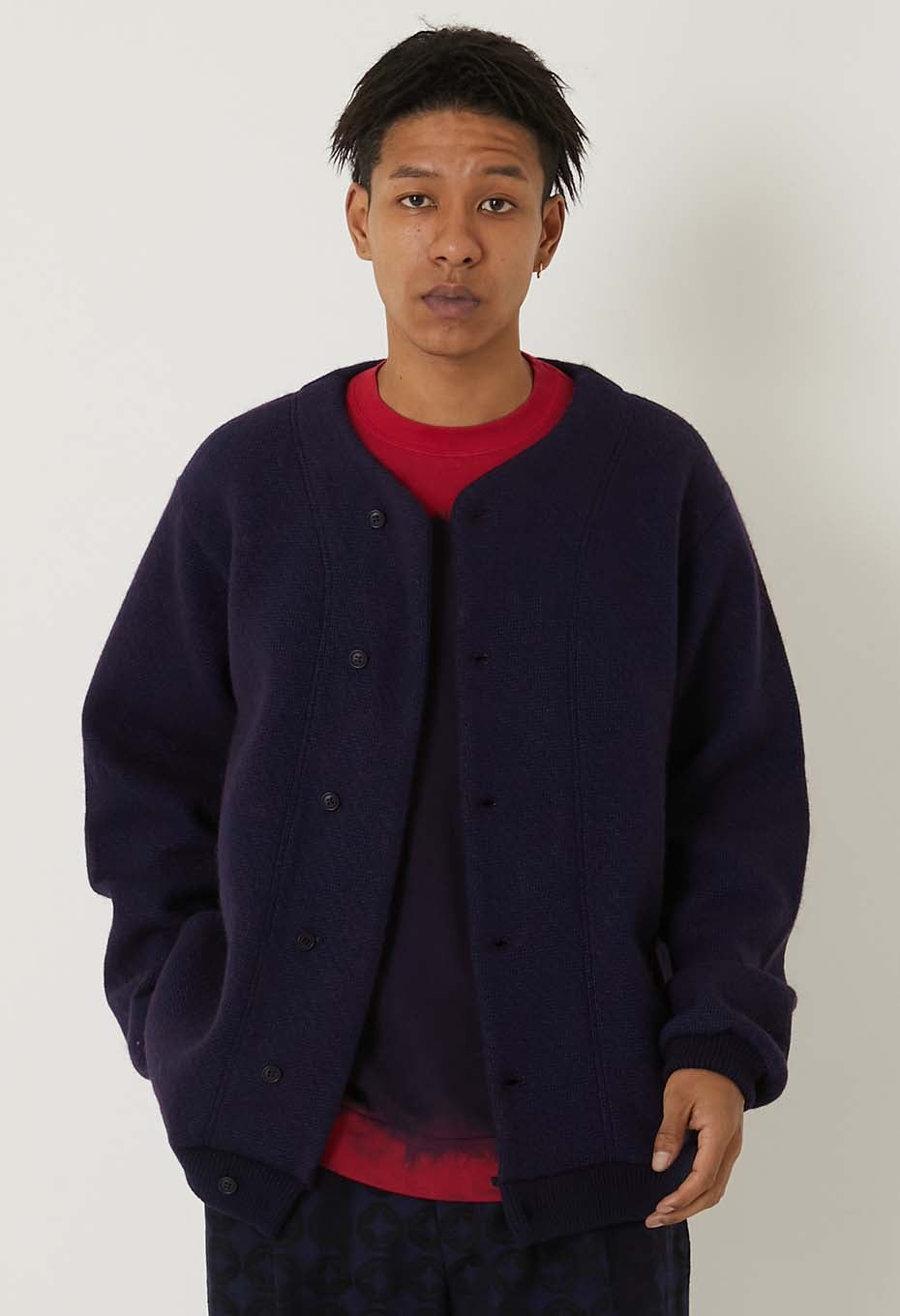 インディゴミックス ウールカーディガン | BLUE BLUE JAPAN