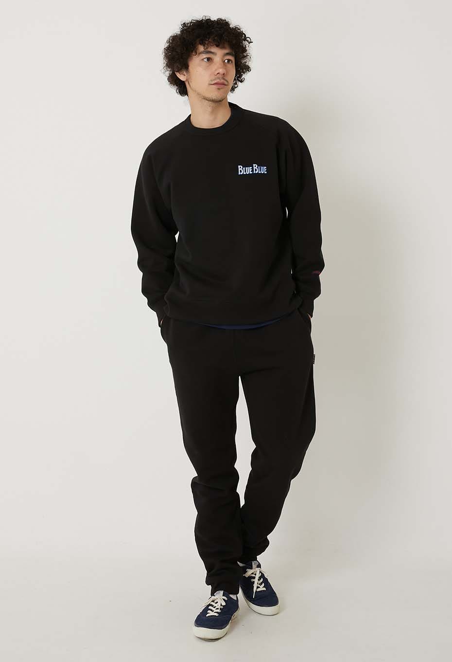 gym master × BLUE BLUE /フリースライニングスウェット クルーネック
