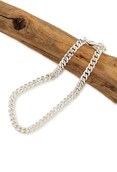 ROSETTAPRAYER /3.7mm FLAT LINK チェーンブレスレット(SILVER