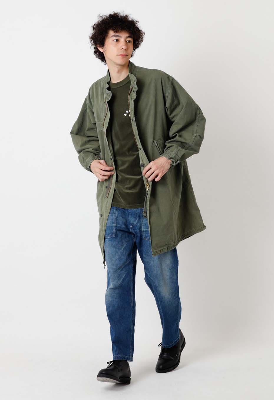 ヴィンテージタッサーフィッシュテールコート | BLUE BLUE