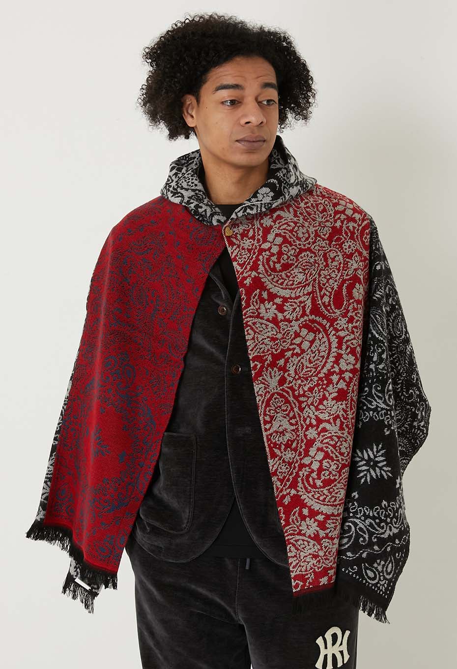 ストールリメイク フードポンチョ | HOLLYWOOD RANCH MARKET