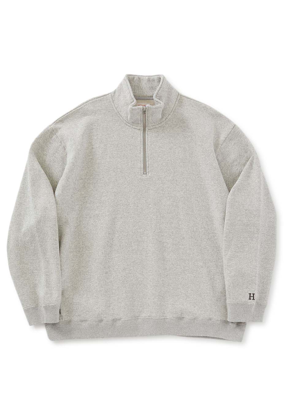 スーパーストレッチ スウェット ハーフジップ プルオーバー