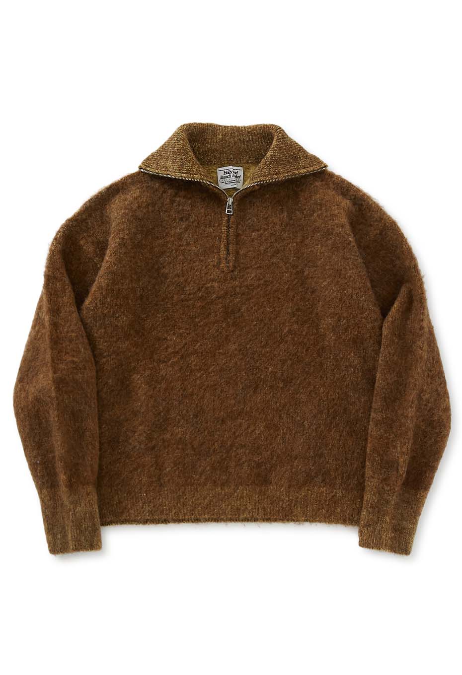 バイカラーモヘア ハーフジップ プルオーバー | HOLLYWOOD RANCH
