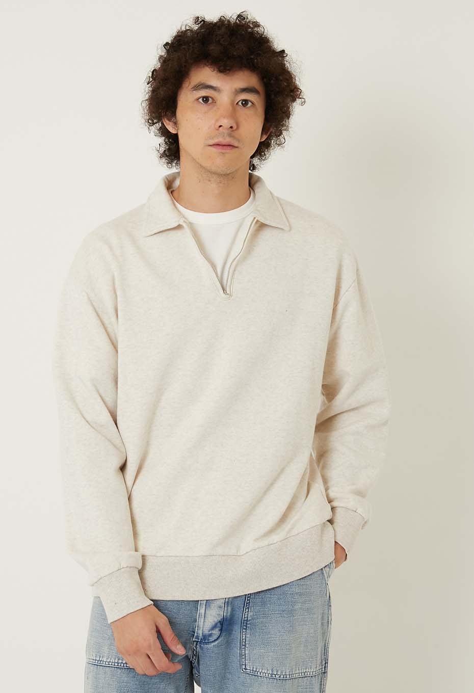 ハーフジップスウェットシャツ | BLUE BLUE | ハリウッドランチ