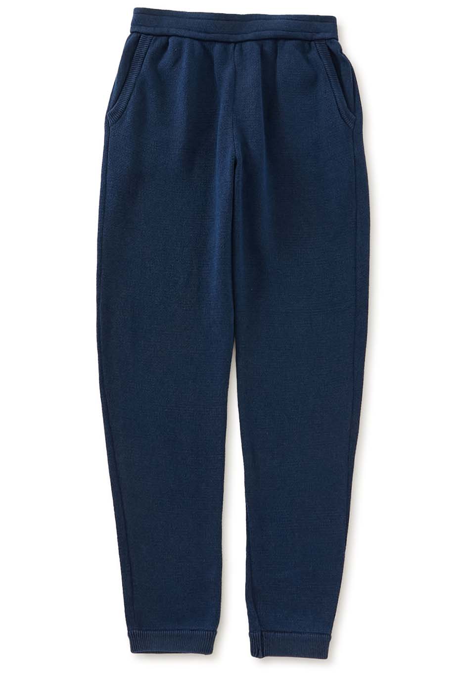 インディゴダイ メランジ ジップニットパンツ | BLUE BLUE