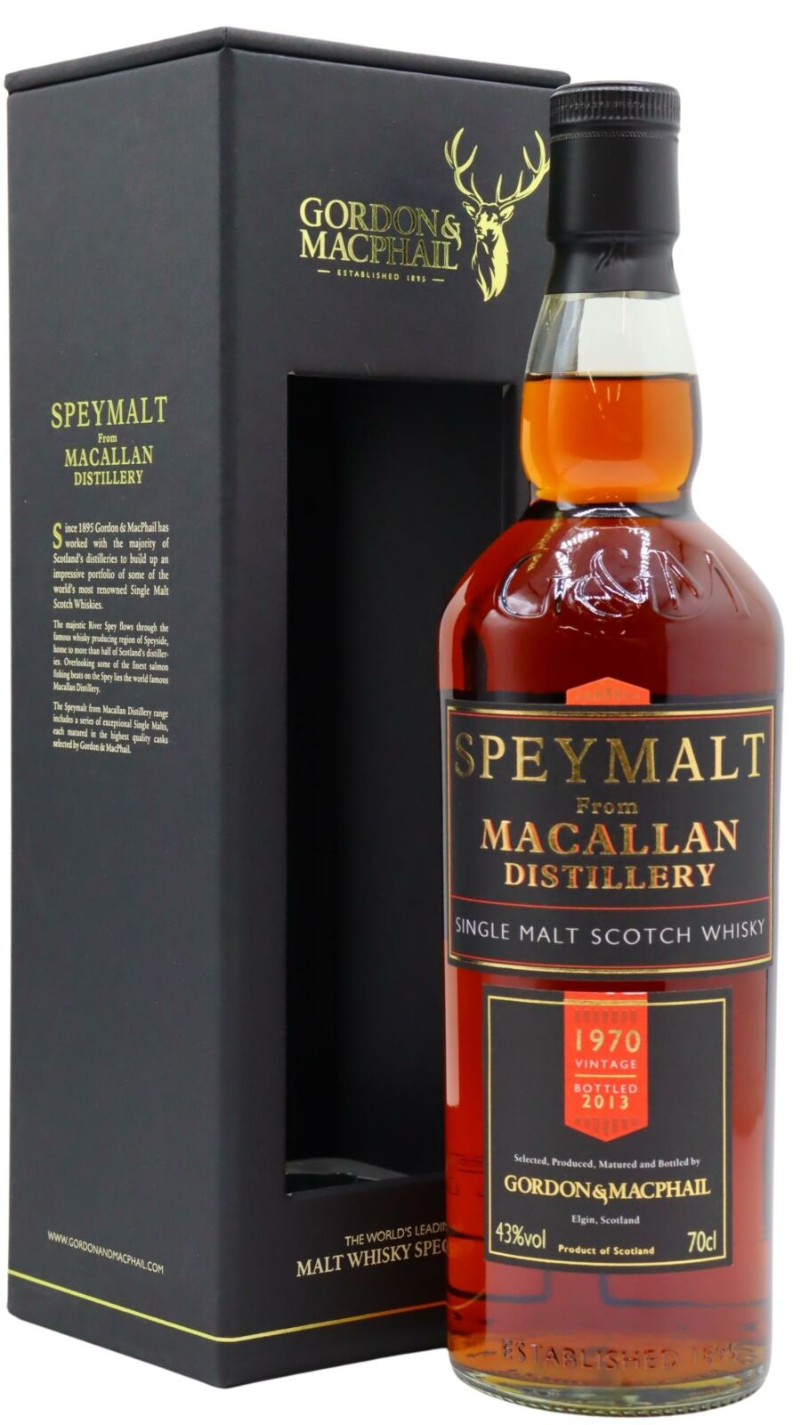 Macallan - 43 year old Speymalt Single Malt Scotch 1970 Whisky