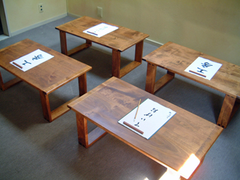 HUDSON RIVER WOOD CRAFTS｜書道教室用の机