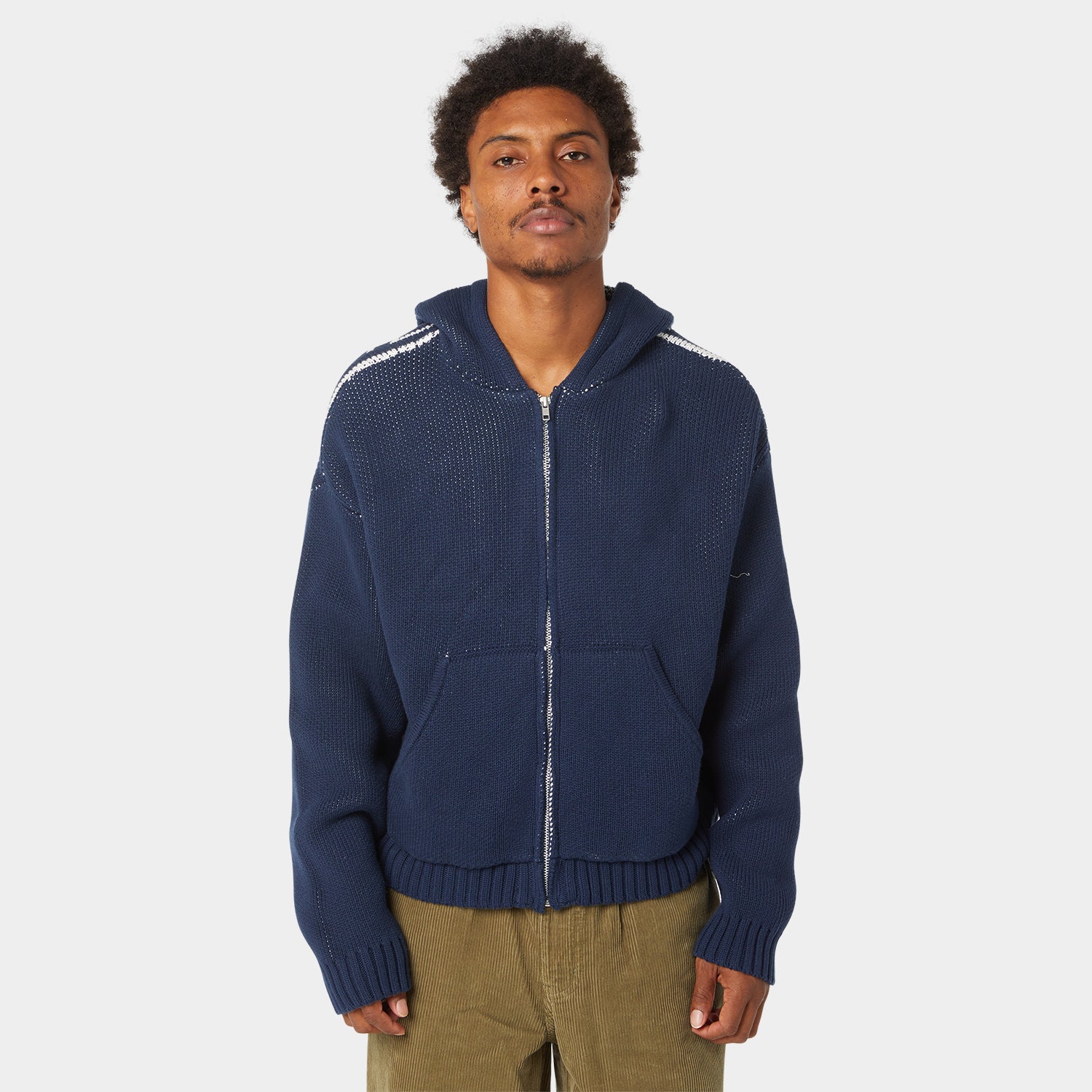 TOKEN ZIP HOODED SWEATER｜KNITS & SWEATERS（ニット&セーター