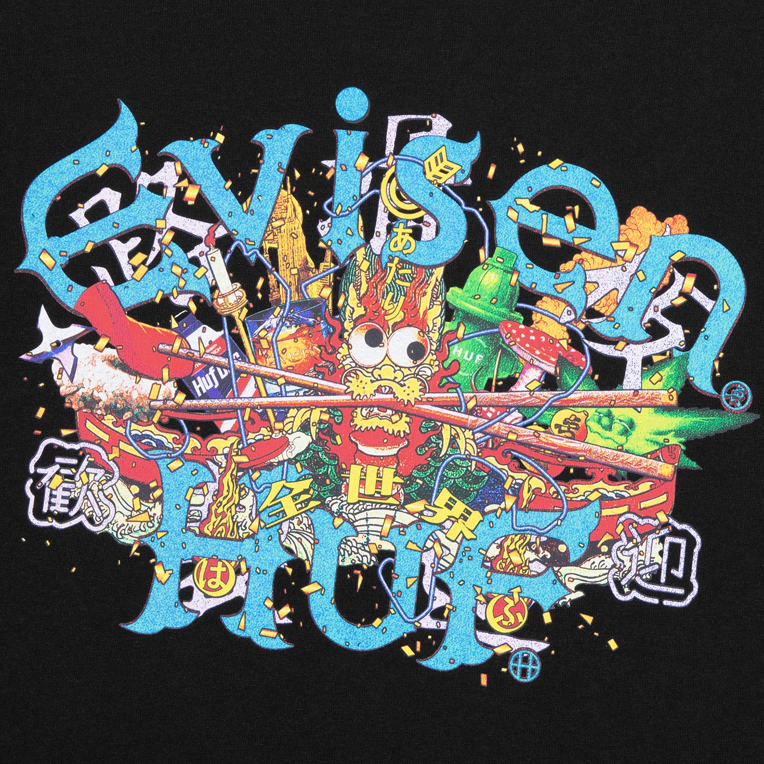 HUF X EVISEN SKATEBOARDS DRAGON TEE｜T-SHIRTS（Tシャツ）｜【公式