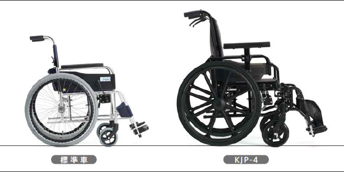 MiKi/ミキ】ビッグサイズ車椅子 KJP-4 ｜車いすの格安通販【車椅子卸