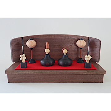 三浦木地のろくろ細工のひな人形：生活・くらし：百町森