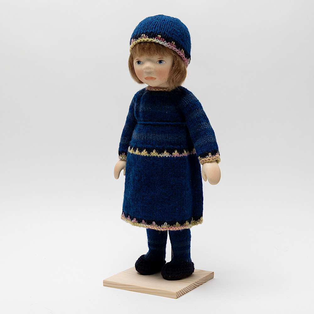 ポングラッツ人形（オールウッド）青ドレス：おもちゃ：百町森