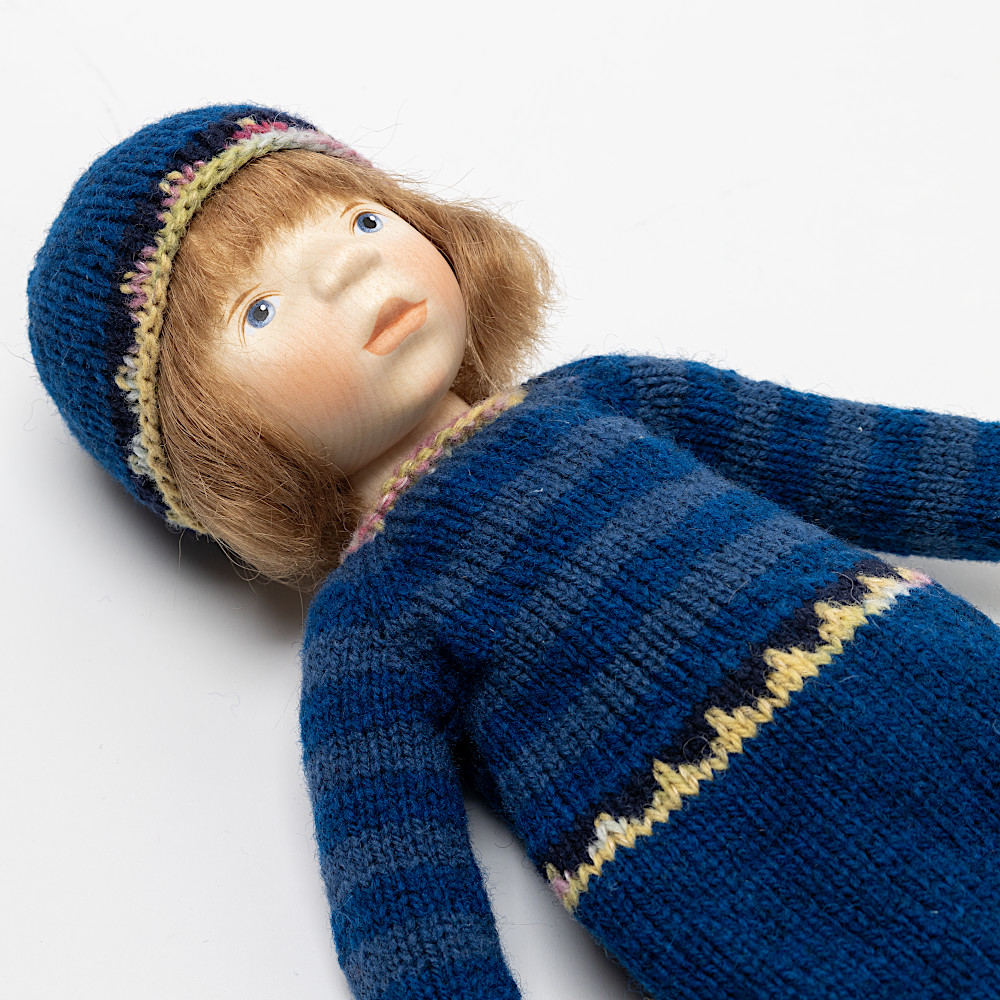 ポングラッツ人形（オールウッド）青ドレス：おもちゃ：百町森