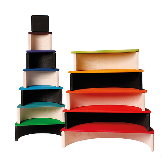 レインボーセミサークル／半円盤・レインボー：おもちゃ：百町森