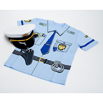 警察官2点セット 白帽子：おもちゃ：百町森