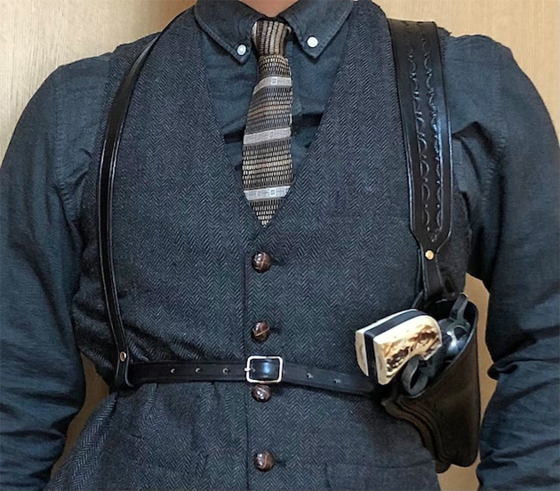 WEYLAND ISHIKAWA レザーホルスター SAA用 ガンベルト