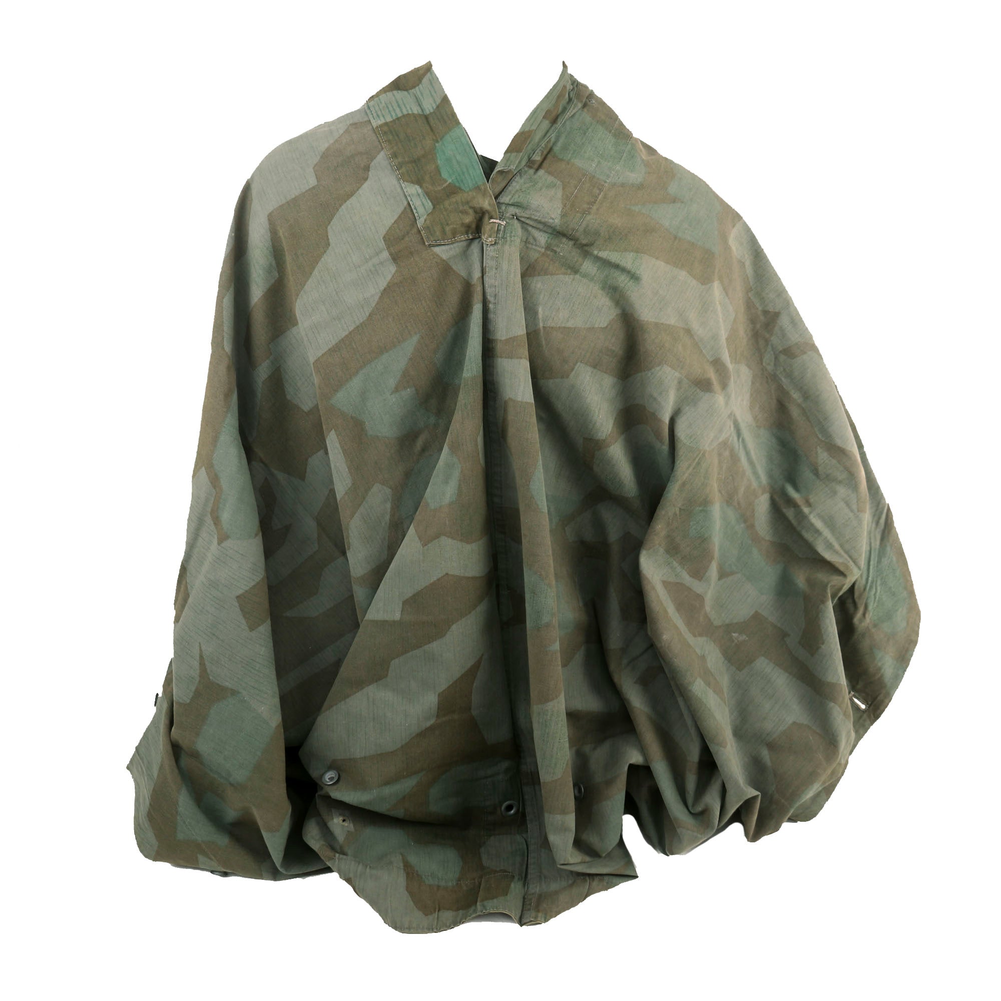 Original German WWII Zeltbahn Tent Quarter & Poncho in Splinter