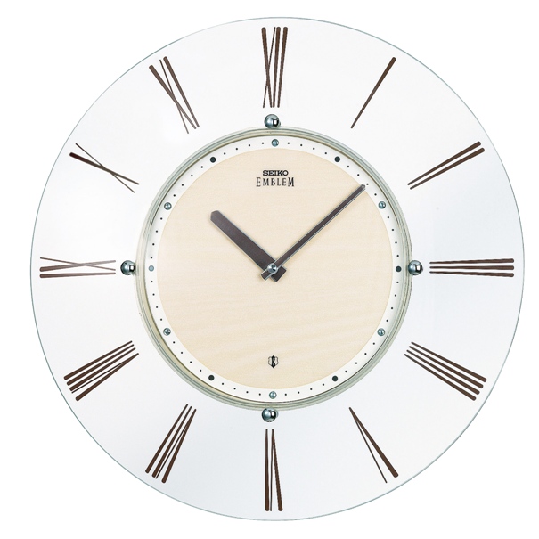 セイコーエンブレム掛け時計 SEIKO電波時計 HS529A /時計 掛け時計