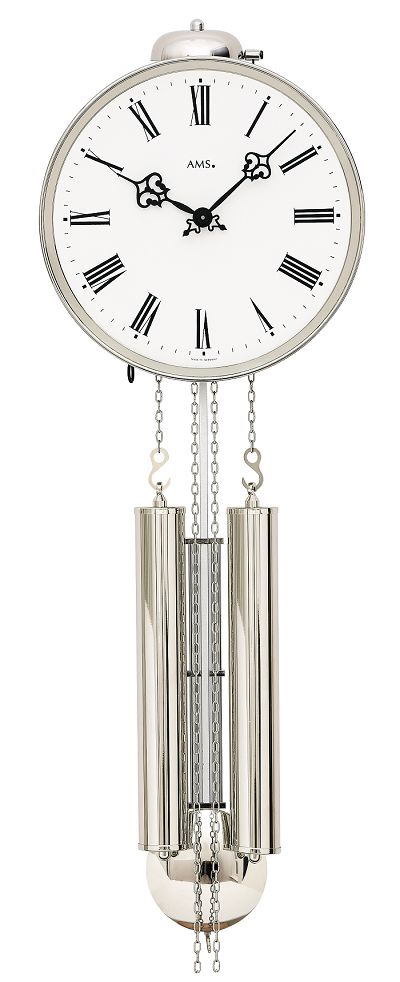 スタイリッシュな機械式が魅力！ アームス AMS 報時 振り子時計 機械式