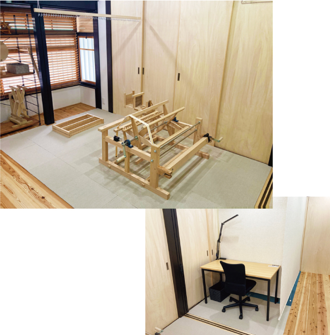 稲垣機料⊕（ぷらす）手織り道具のレンタル作業スペース