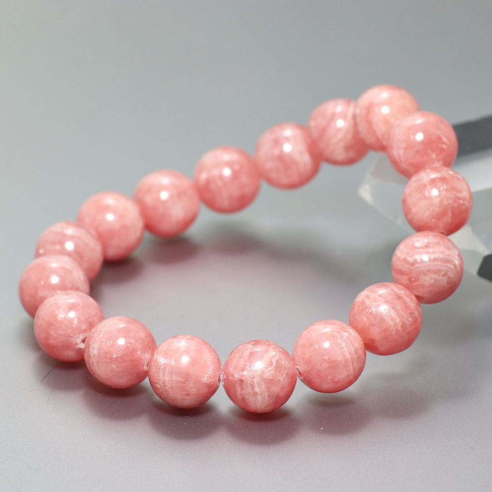 高品質]縞インカローズブレスレット（約11mm玉） - 埼玉県吉川市の
