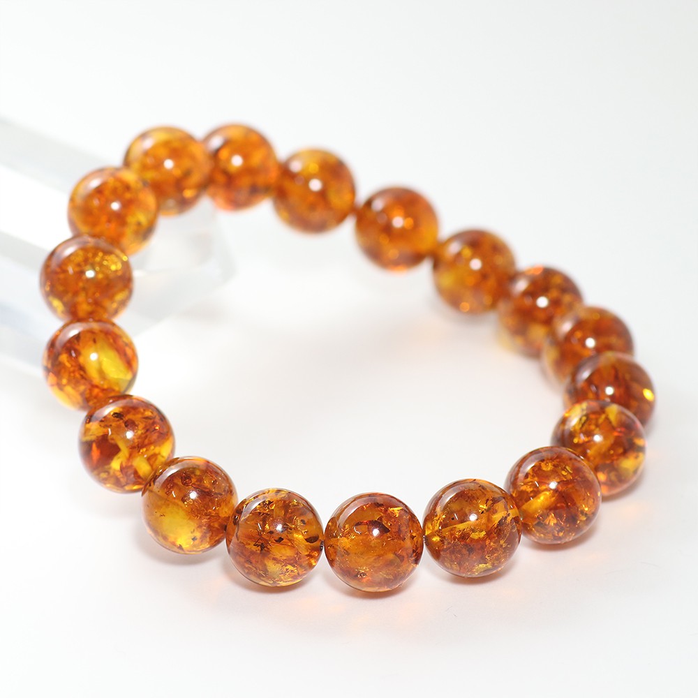 セミオーダー]アンバーブレスレット/琥珀（約12mm玉） - 埼玉県吉川市