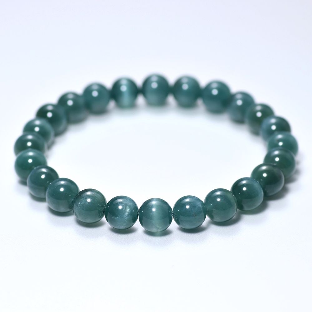 特別価格！高品質]ブルーグリーントルマリンキャッツアイブレスレット