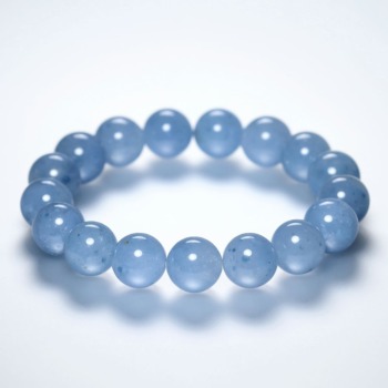 高品質]デュモルチェライトイン “ブルークォーツ” ブレスレット（約